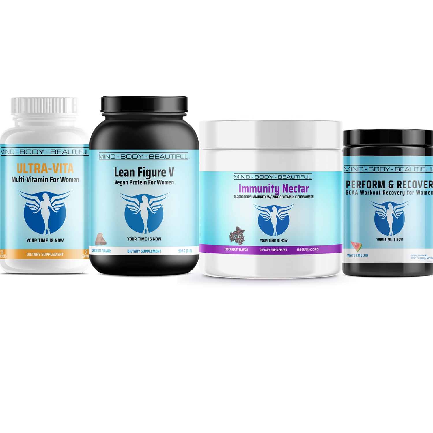 My First Step Vegan Bundle - (Lean Figure V, Immunity Nectar, Ultra Vita, Beauty Sleep)  *** Save $19.80 with Bundling