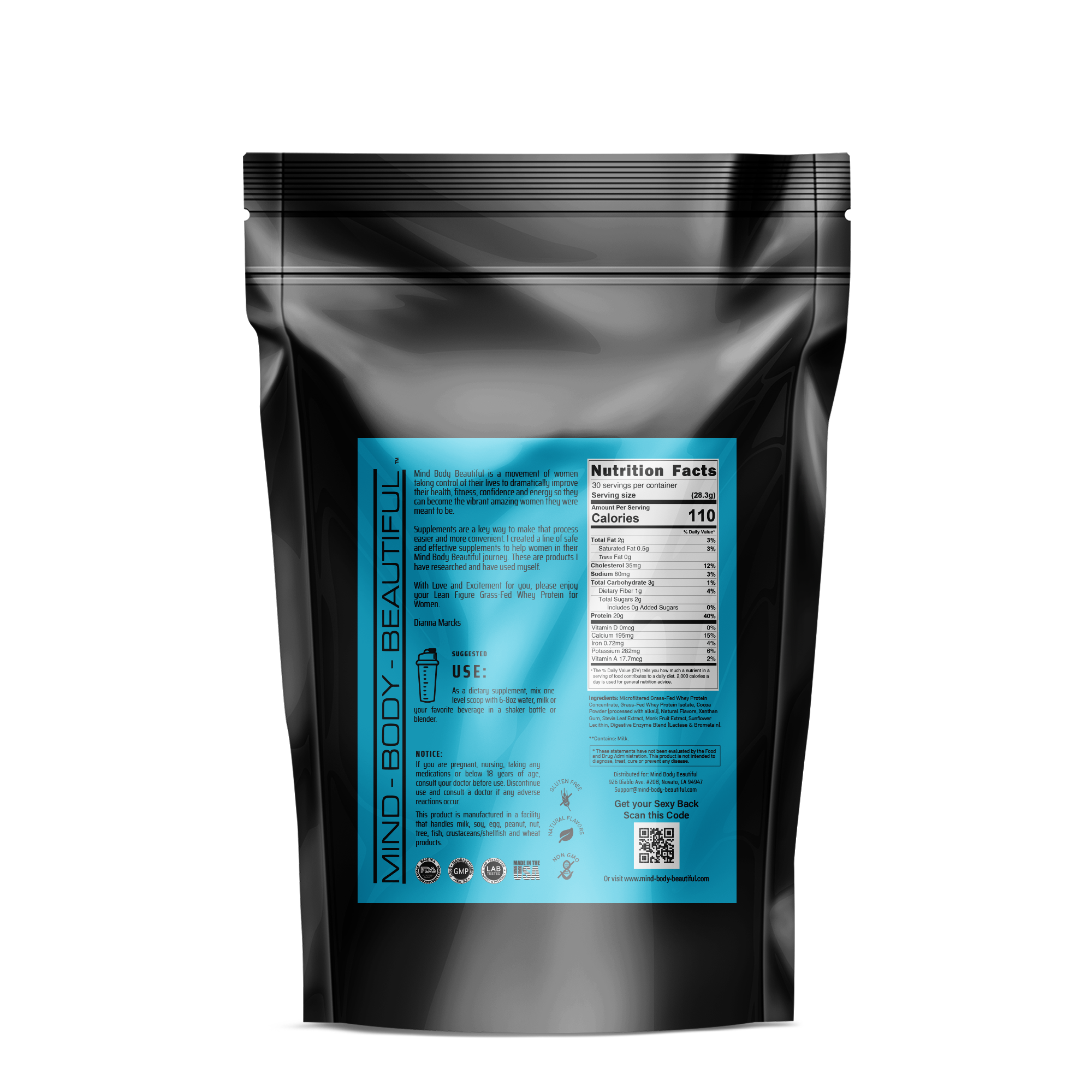 Lean Figure - Grass Fed Whey Protein (Chocolate)
